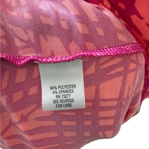 Apt.9 Pink Sheath V-Neck Neon Pink Orange Short Sleeve Mini Dress Size PL - Picture 5 of 8